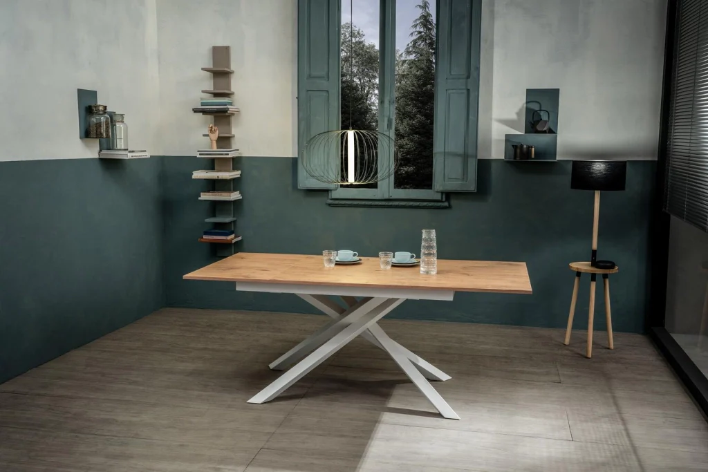 Tavolo Allungabile 140/190x90x76 cm in Melaminico Pulse Naturale - Image 3