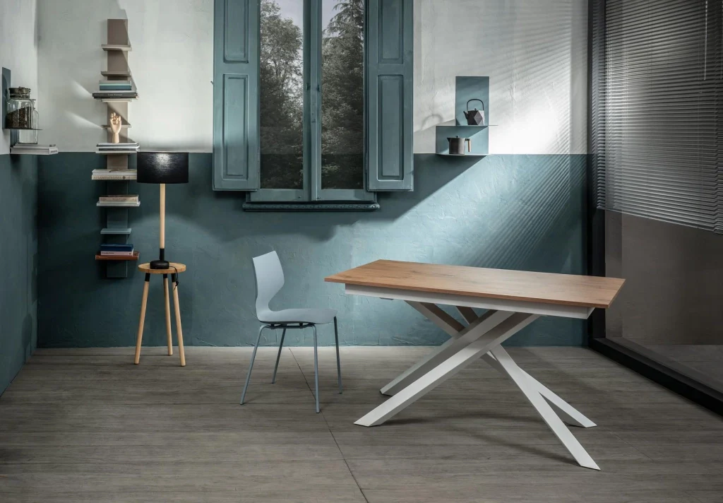 Tavolo Allungabile 140/190x90x76 cm in Melaminico Pulse Naturale - Image 4
