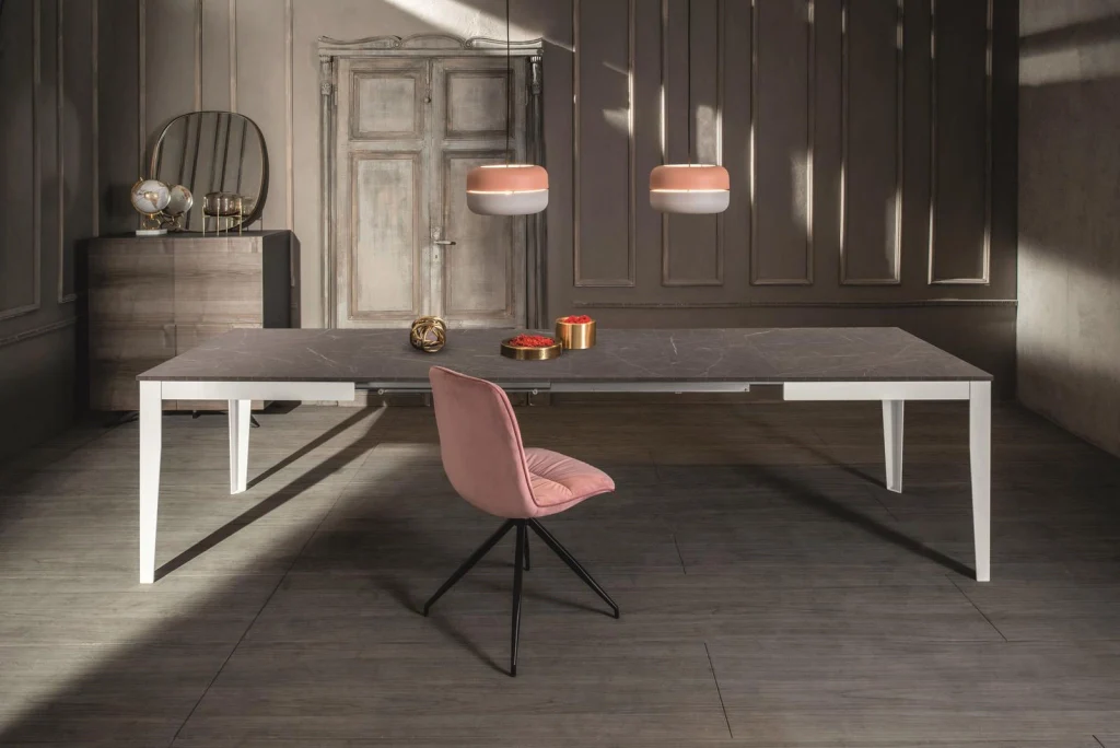Tavolo Allungabile 156/316x90x76 cm in Melaminico Big Antracite - Image 3