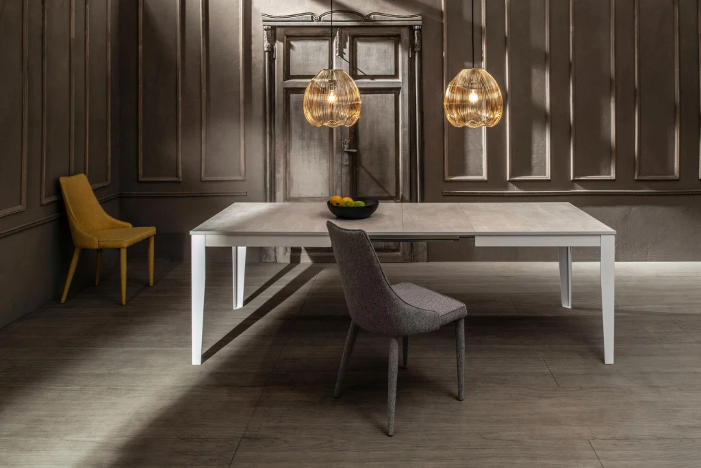 Tavolo Allungabile 156/316x90x76 cm in Melaminico Big Bianco - Image 3