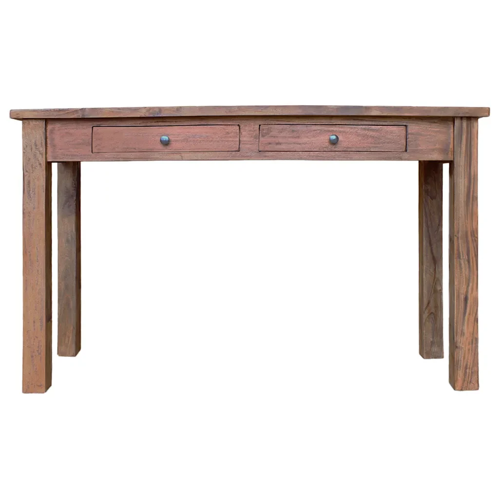 Tavolo Consolle in Legno Massello di Mogano 123x42x75 cm 244494 - Image 2