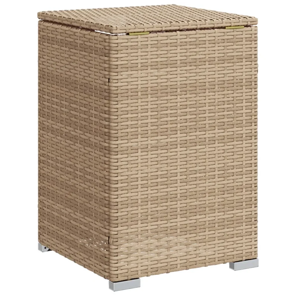 Tavolo Copri Serbatoio Propano Beige 40x40x60 cm in Polyrattan 366297 - Image 7