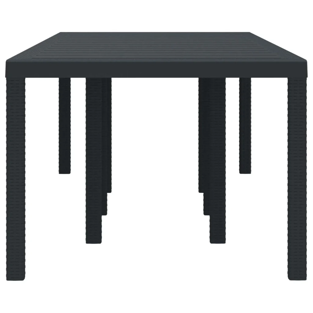 Tavolo da Giardino Antracite 250 x 100 x 73 cm polyrattan 3378516 - Image 3