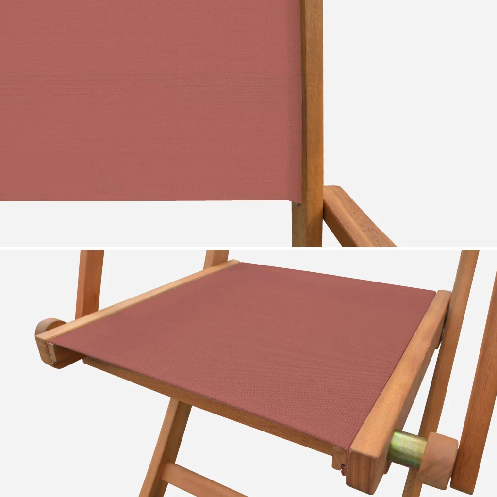 Set tavolo da giardino allungabile in legno con 10 sedie, marrone - Image 8