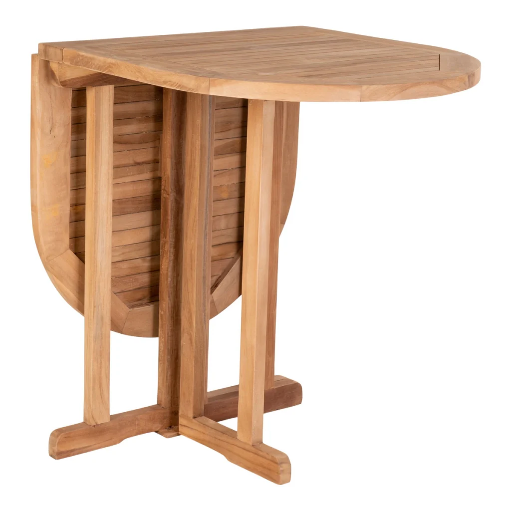 Tavolo da esterno Huelva in teak naturale 120x60x75 cm - Image 2