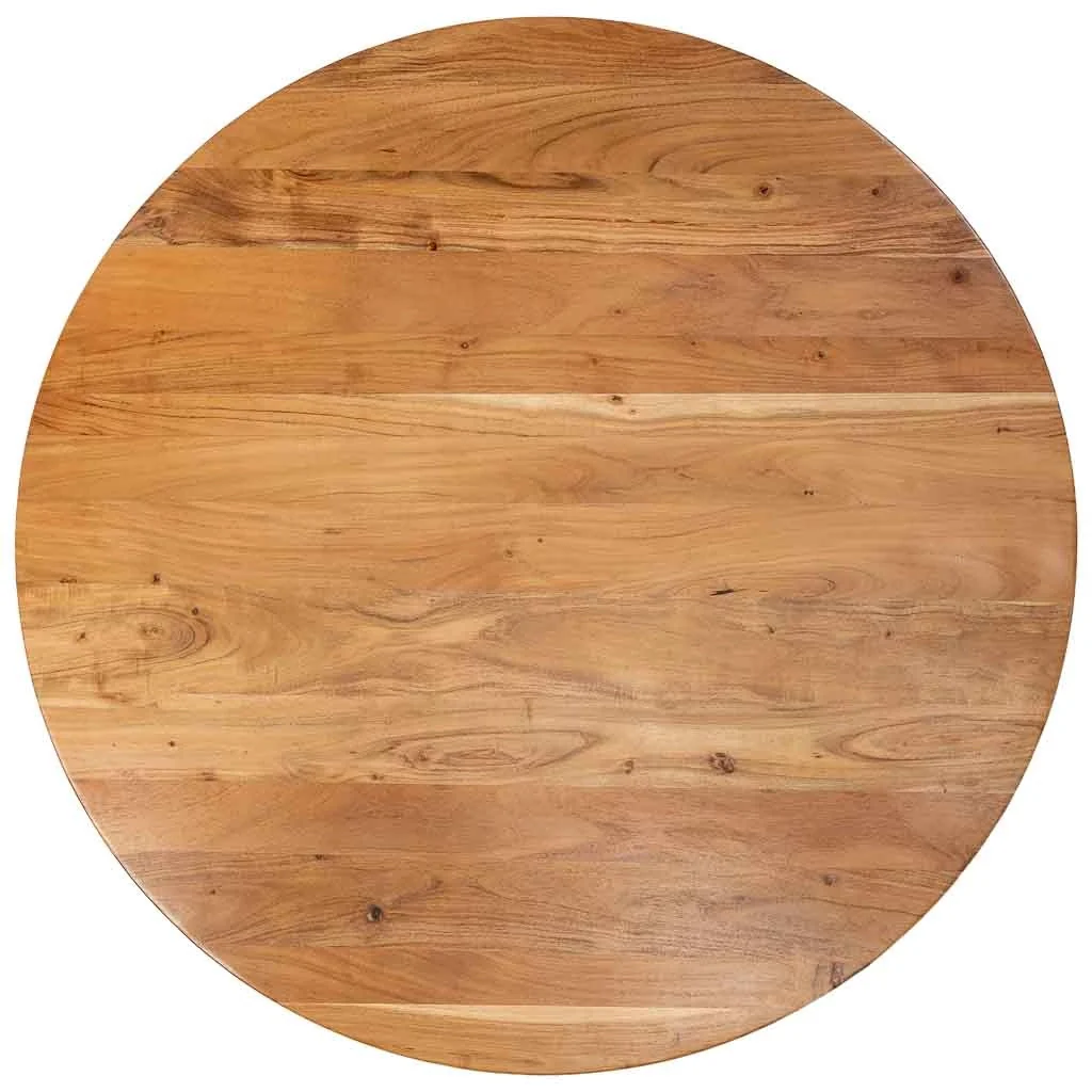 Tavolo da pranzo in legno marrone 130x130x77h cm - Image 4