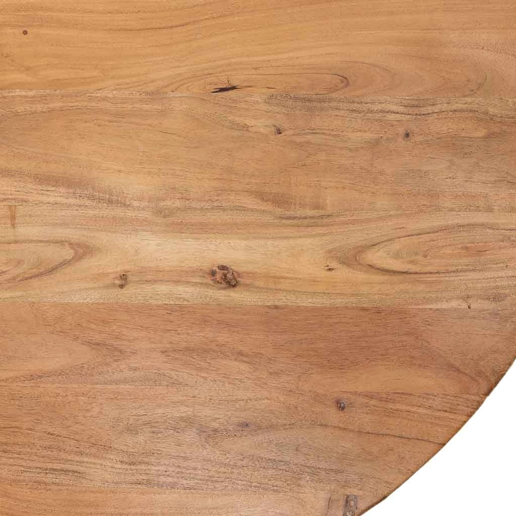 Tavolo da pranzo in legno marrone 130x130x77h cm - Image 7