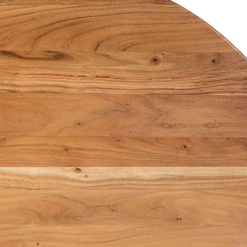 Tavolo da pranzo in legno marrone 130x130x77h cm - Image 8
