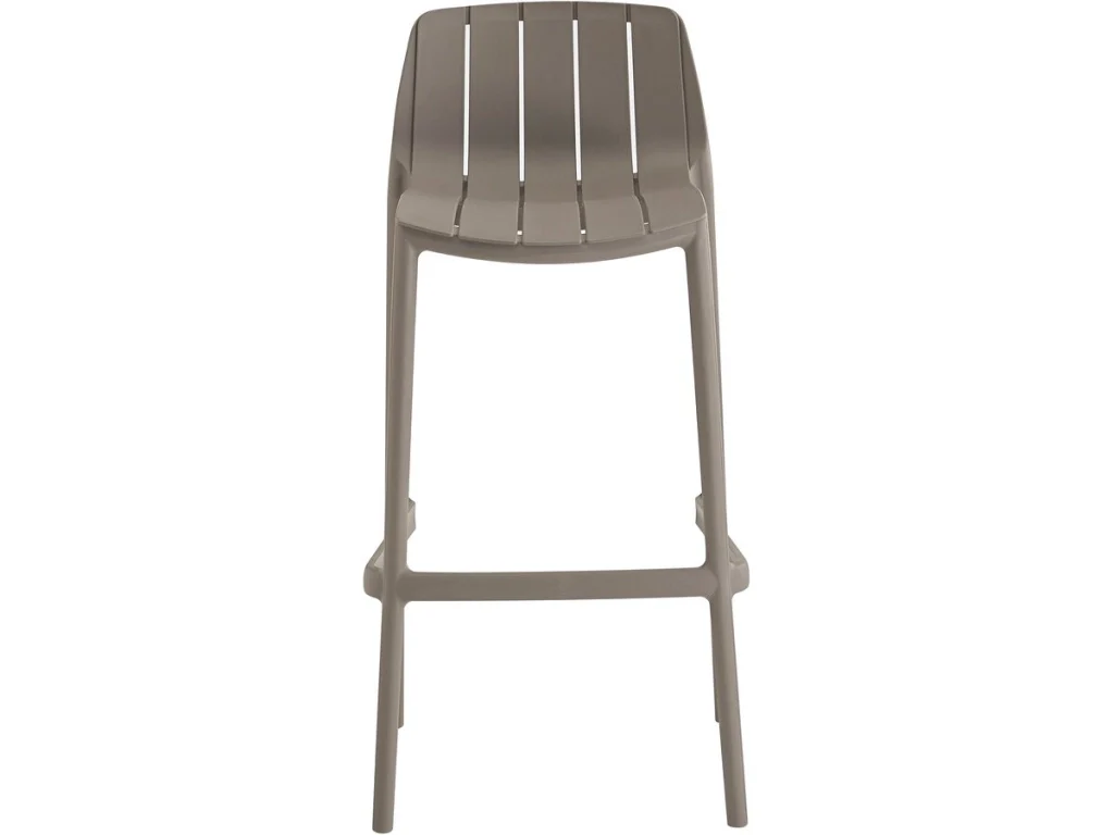 Tavolo e seggioloni bistrot impilabili "Vaena" - 2 posti - Taupe - Image 4