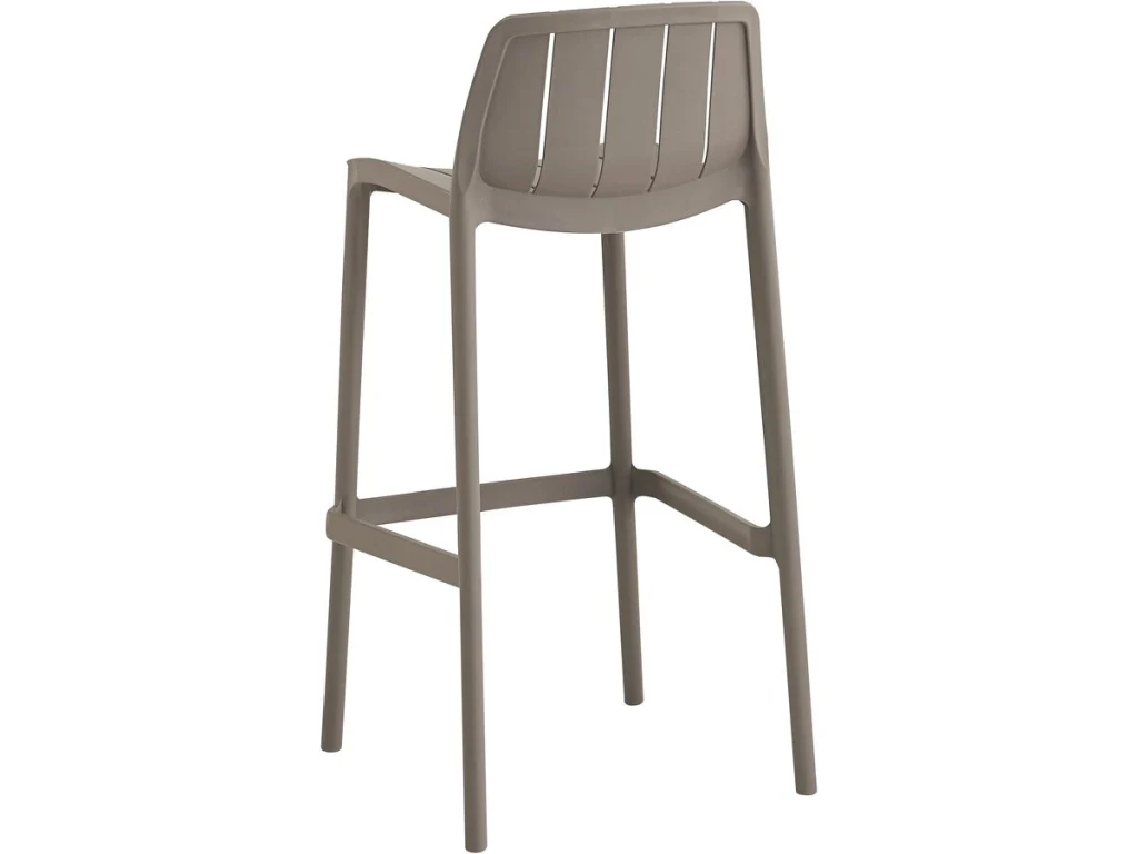 Tavolo e seggioloni bistrot impilabili "Vaena" - 2 posti - Taupe - Image 5
