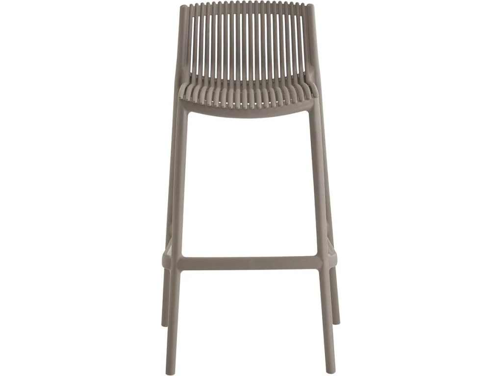 Tavolo e seggioloni da giardino bistrot impilabili "Néora" - 2 posti - Taupe - Image 4