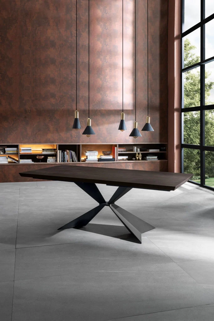 Tavolo Fisso 160x90x76 cm in Rovere Impiallacciato Stark Naturale - Image 3