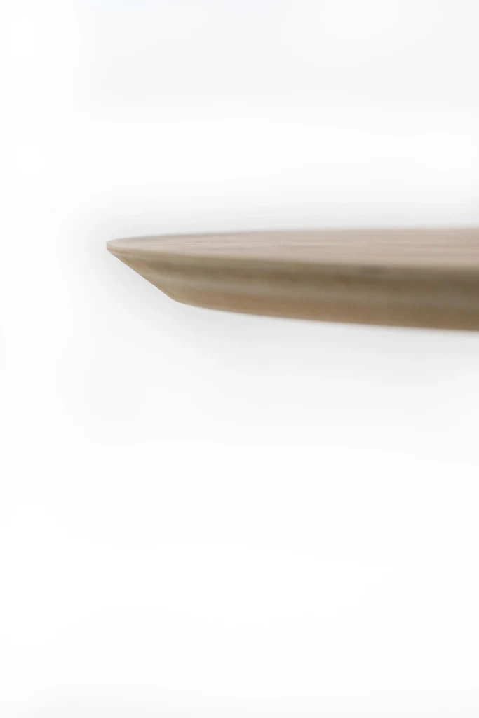 Tavolo Fisso Ø130x76 cm in Rovere Impiallacciato Henry Naturale - Image 4