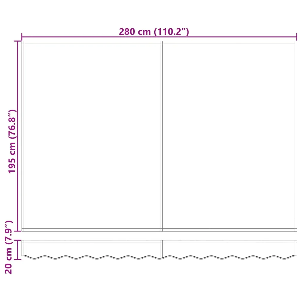 Telo di ricambio per tenda da sole Verde Scuro 3 x 2 m 964599 - Image 8