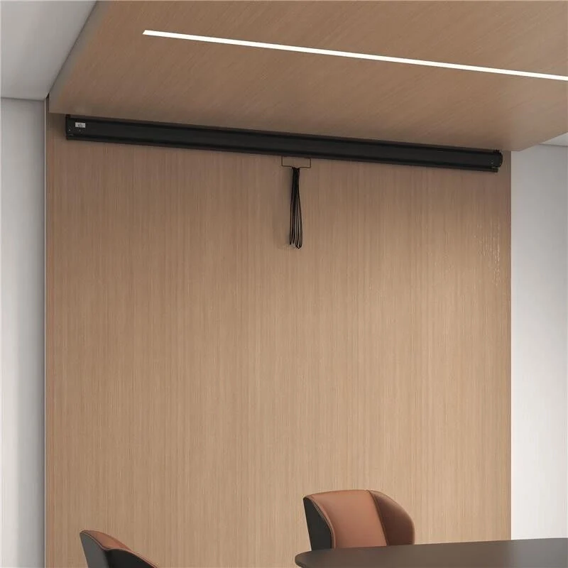 TELO PROIETTORE 120" REGOLABILE CON MONTAGGIO A SOFFITTO E PARETE, FORMATO 4:3, 244X183CM, BIANCO E NERO - Image 7