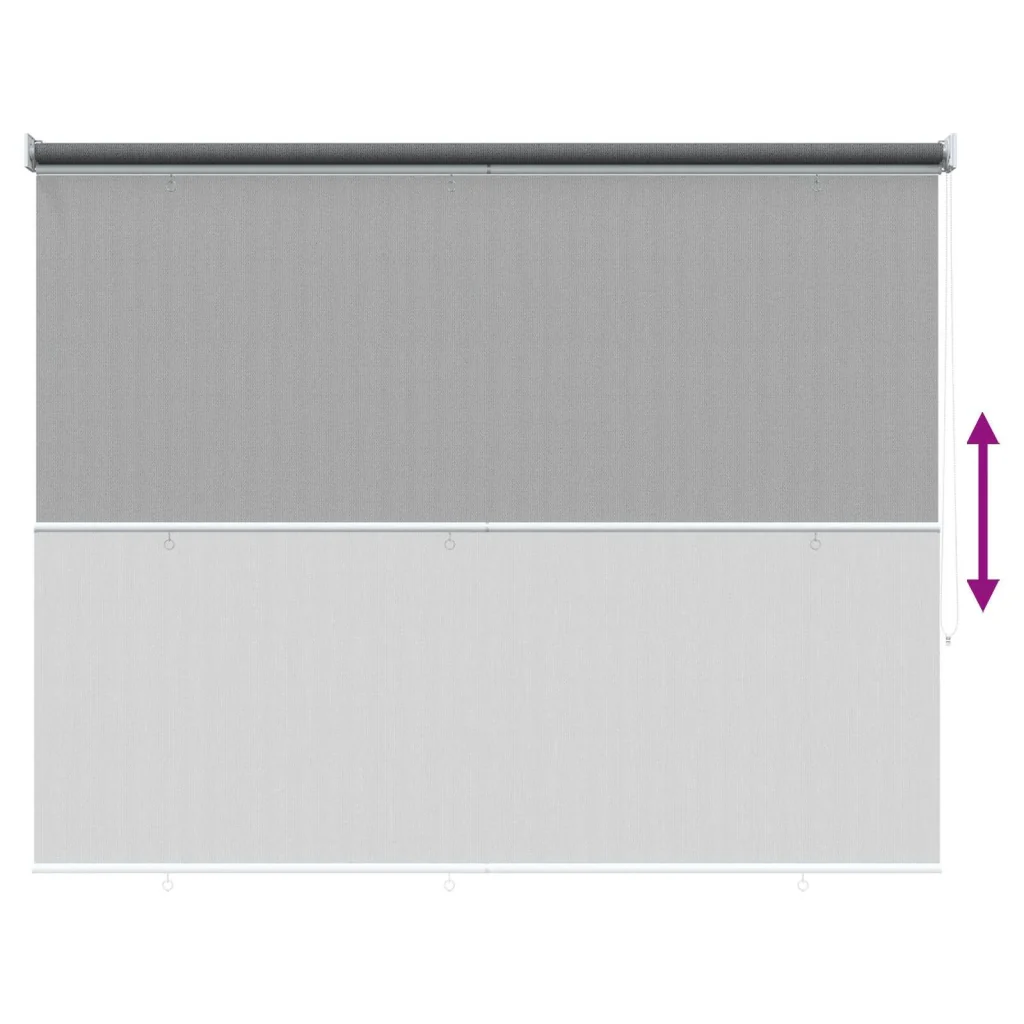 Tenda a Rullo Esterno Blocco UV 90% Grigio Chiaro 200 x 230 cm 42036136 - Image 9