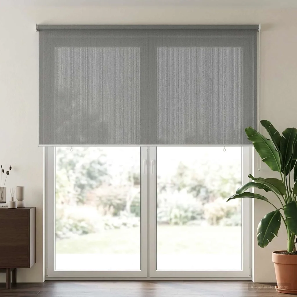 Tenda a Rullo Esterno Blocco UV 90% Grigio Chiaro 240 x 230 cm 42036138 - Image 3