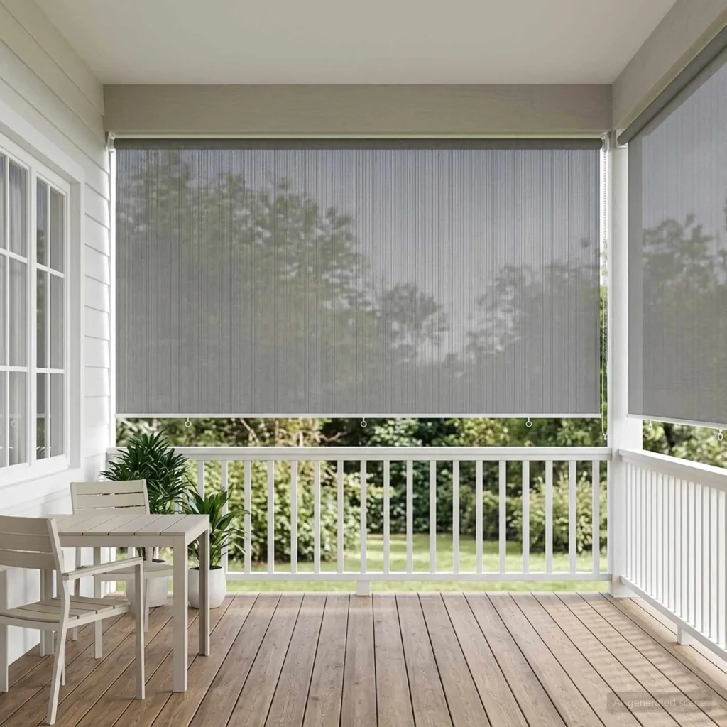 Tenda a Rullo Esterno Blocco UV 90% Grigio Chiaro 300 x 140 cm 42036126 - Image 3