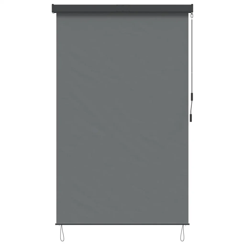 Tenda a rullo Grigio Chiaro 120 x 250 cm Tessuto e Alluminio - Image 3