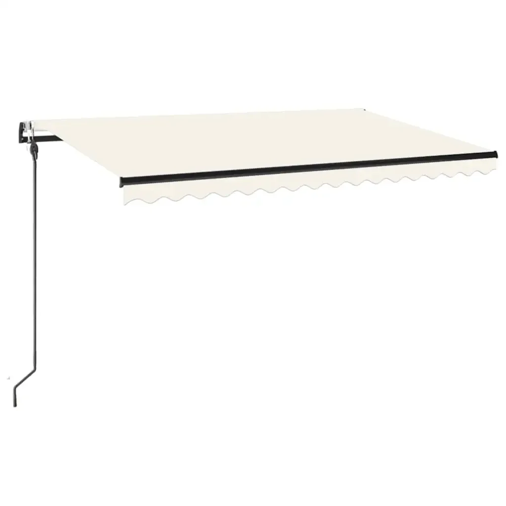 Tenda Automatica con Sensore Vento e LED 400x300 cm Crema - Image 2