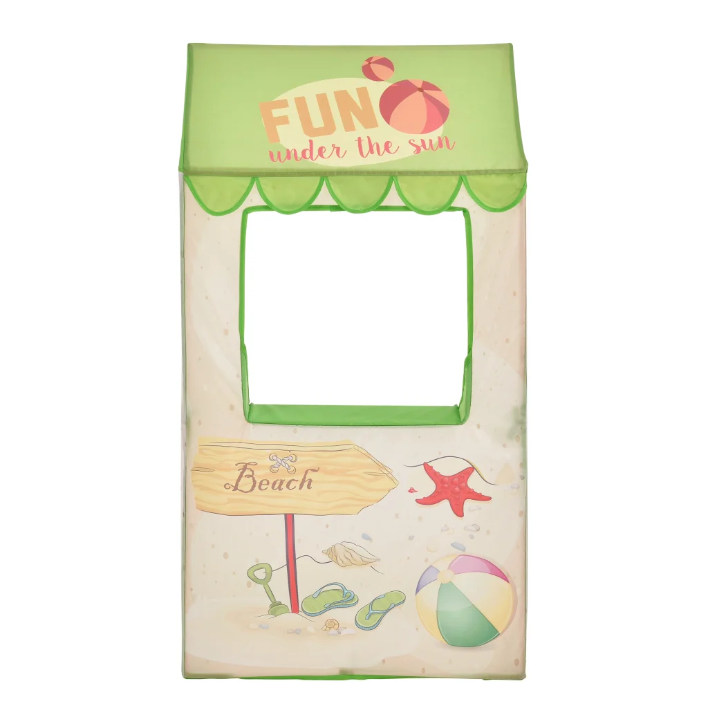 [casa.pro] Tenda da gioco per bambini - Motivo stand spiaggia - 120 x 65 x 45 cm - Image 3