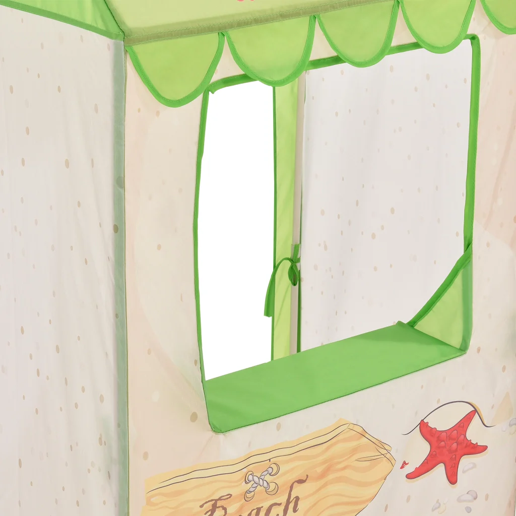 [casa.pro] Tenda da gioco per bambini - Motivo stand spiaggia - 120 x 65 x 45 cm - Image 5