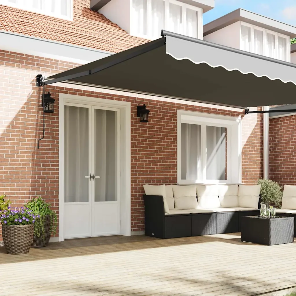 Tenda da Sole Antracite 4 × 3 m Metallo - Image 3