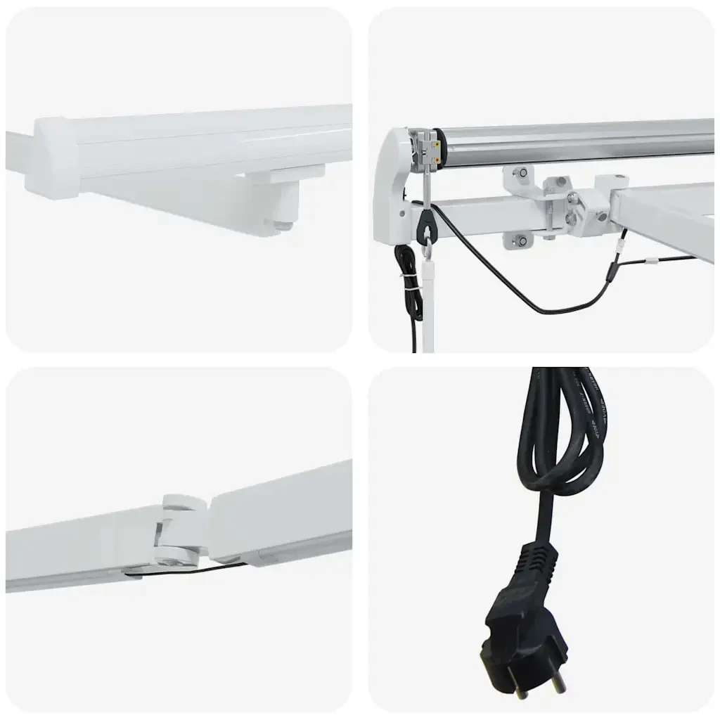 Struttura della tenda Bianco 500 × 350 cm Alluminio 313227 - Image 9