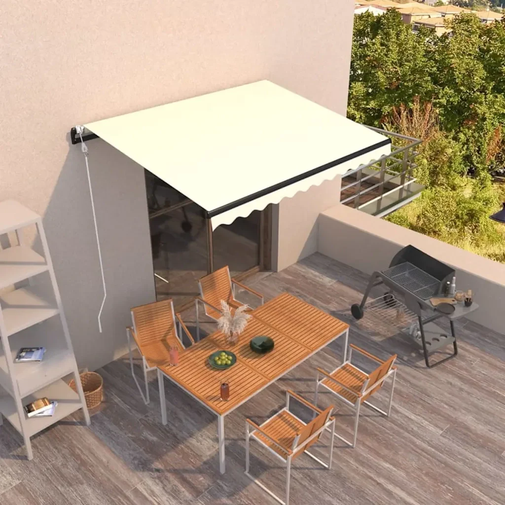 Tenda da Sole Retrattile Automatica 300x250 cm Crema
