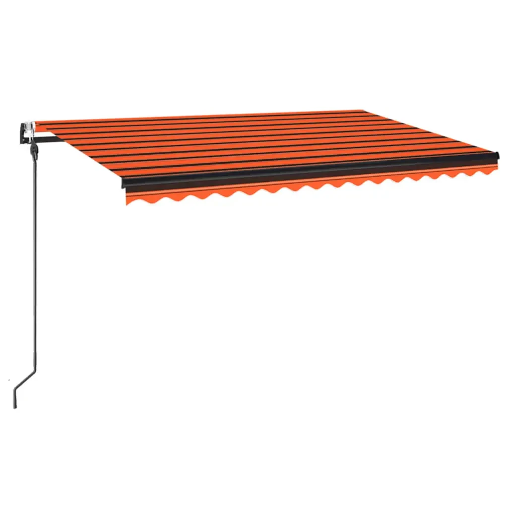 Tenda da Sole Retrattile Automatica 400x300 cm Arancio Marrone - Image 2