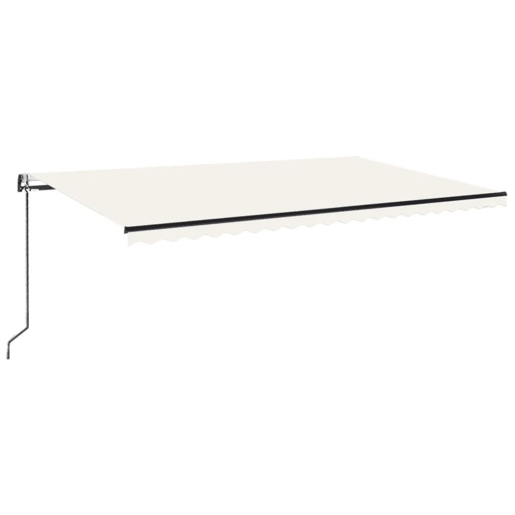 Tenda da Sole Retrattile Automatica 500x300 cm Crema 3069147 - Image 2