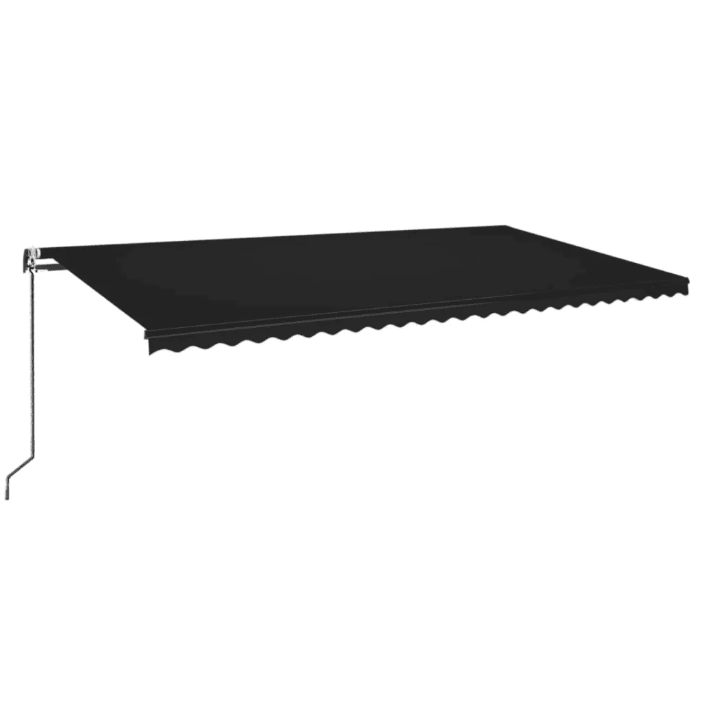 Tenda da Sole Retrattile Automatica 600x350 cm Antracite 3069249 - Image 2