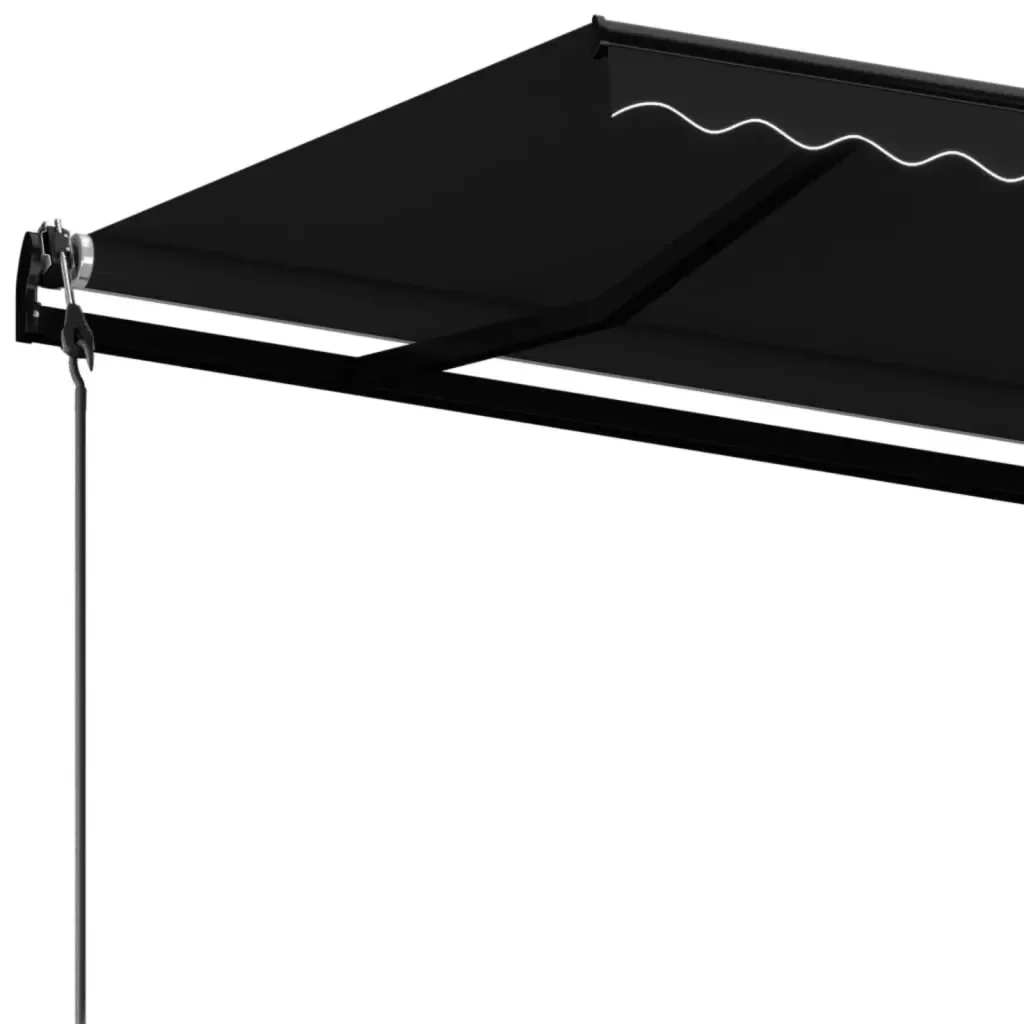 Tenda da Sole Retrattile Automatica 600x350 cm Antracite 3069249 - Image 5