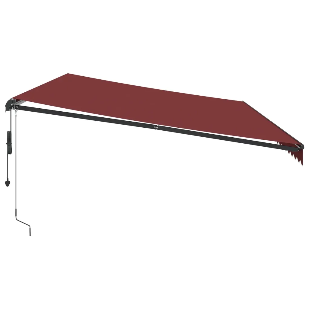 Tenda da Sole Retrattile Automatica Bordò 600x350 cm 3215012 - Image 4