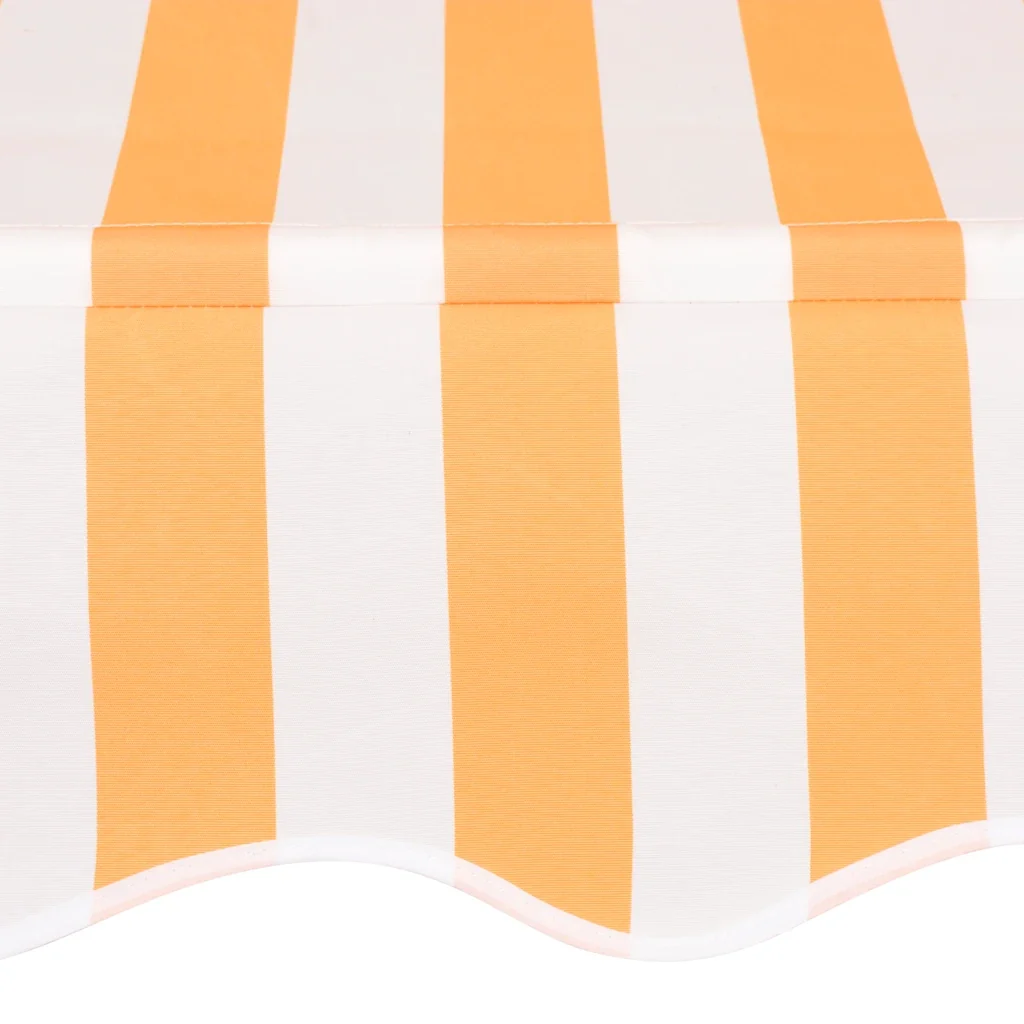 Tenda da Sole Retrattile Manuale 250cm Strisce Arancione Bianco - Image 4