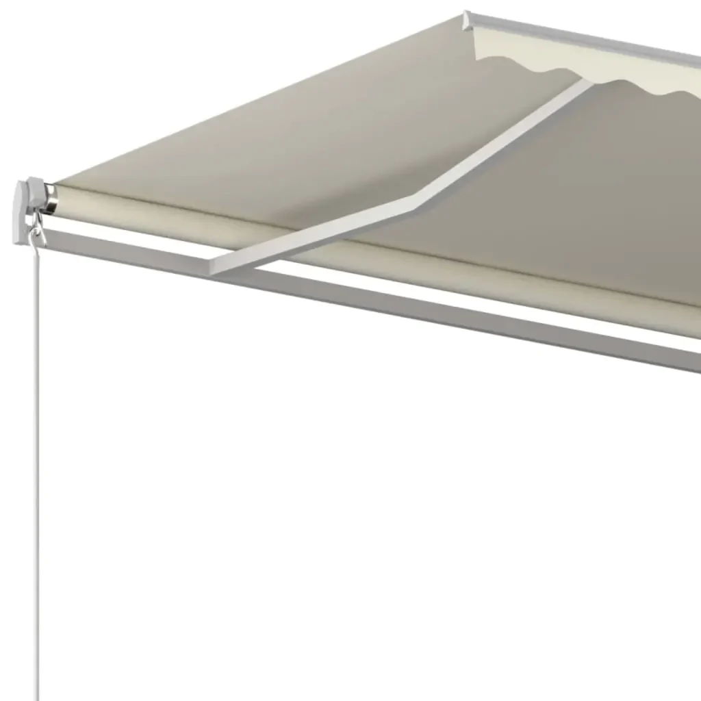 Tenda da Sole Retrattile Manuale 400x300 cm Crema - Image 4