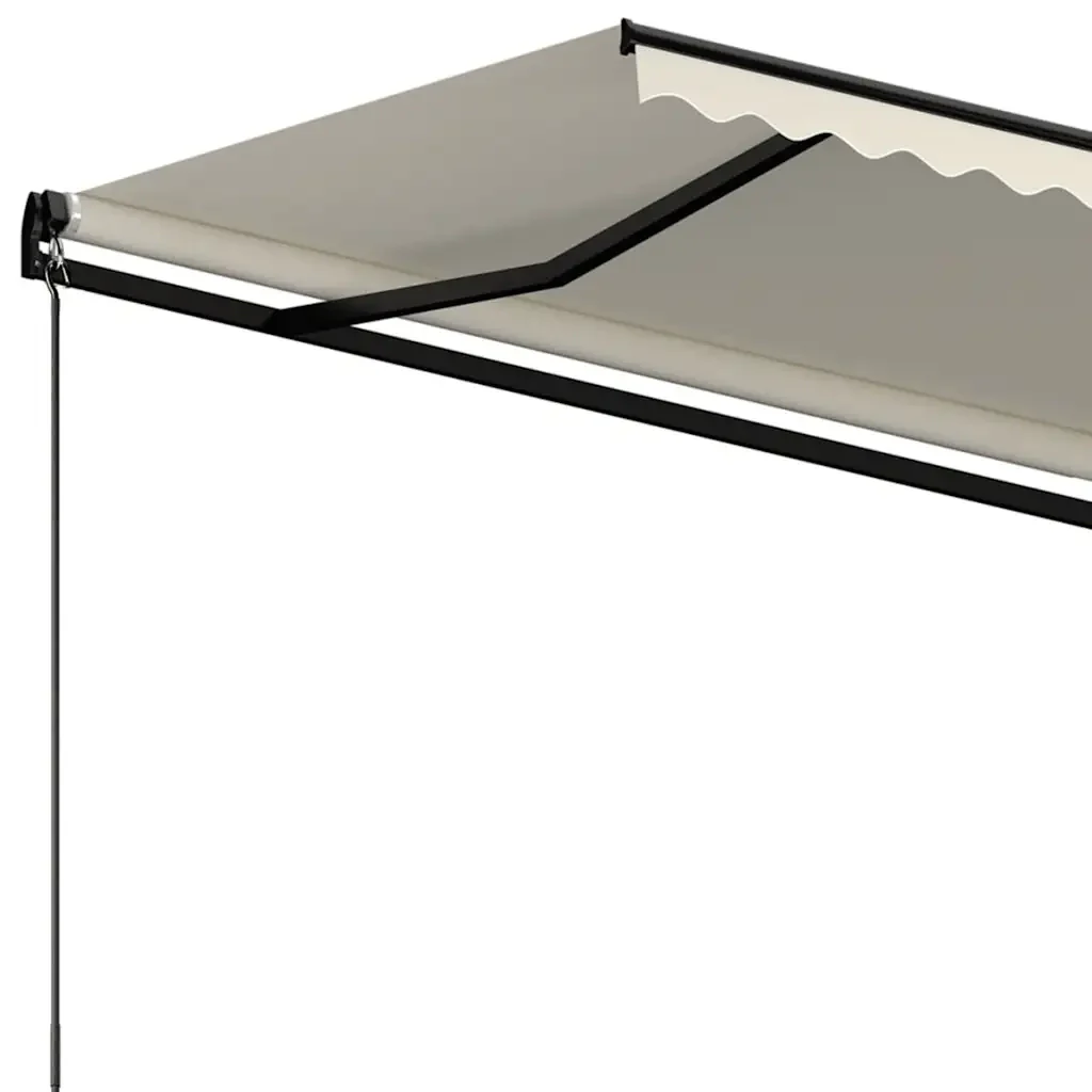 Tenda da Sole Retrattile Manuale 400x300 cm Crema - Image 4