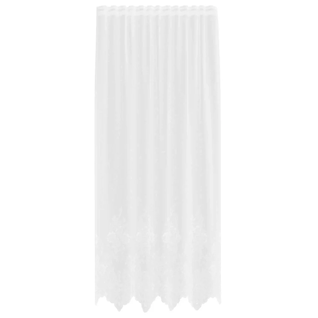 Tenda in Pizzo con tende Bianco 150 x 240 cm Poliestere 4107756 - Image 2