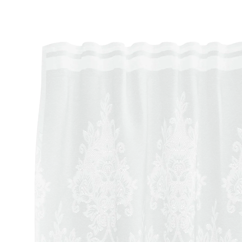 Tenda in Pizzo con tende Bianco 150 x 240 cm Poliestere 4107756 - Image 4