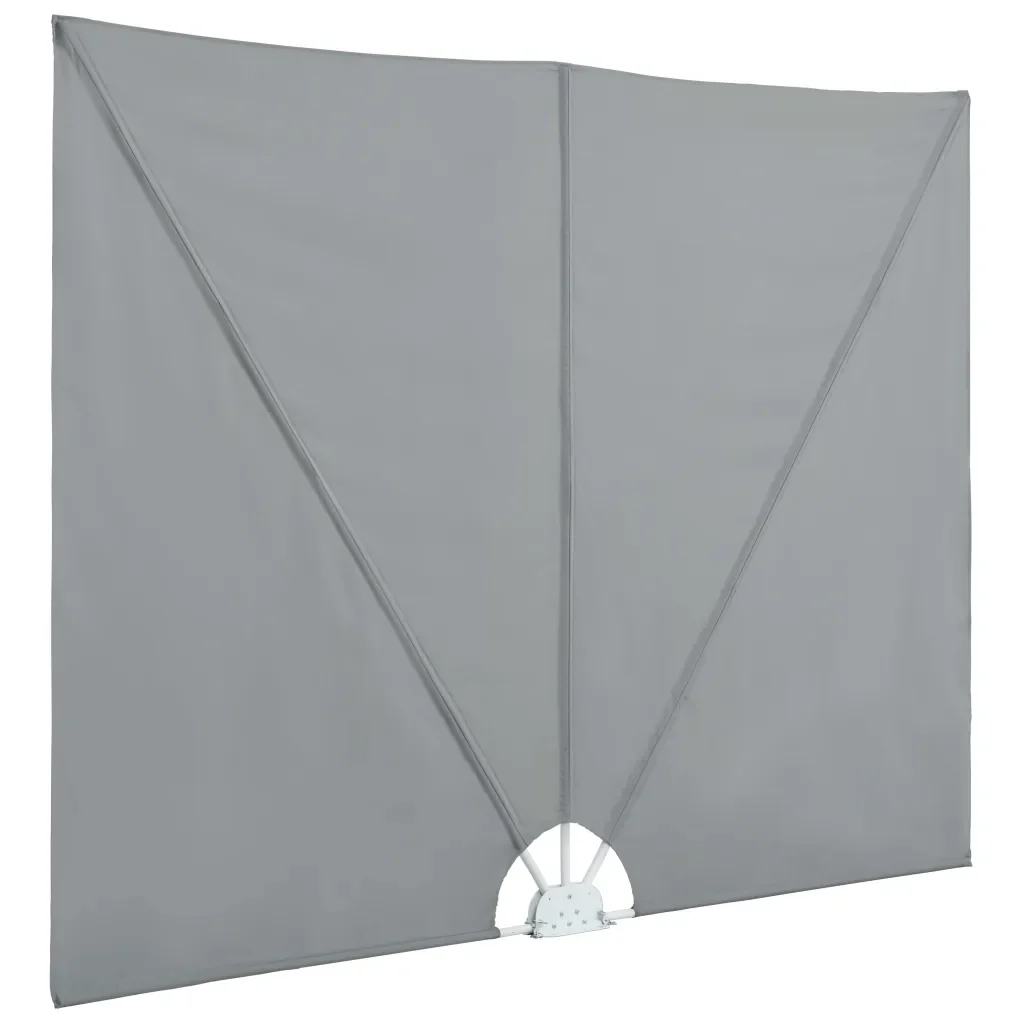Tenda Laterale per Terrazza Pieghevole Grigio 400x200 cm 44566 - Image 5