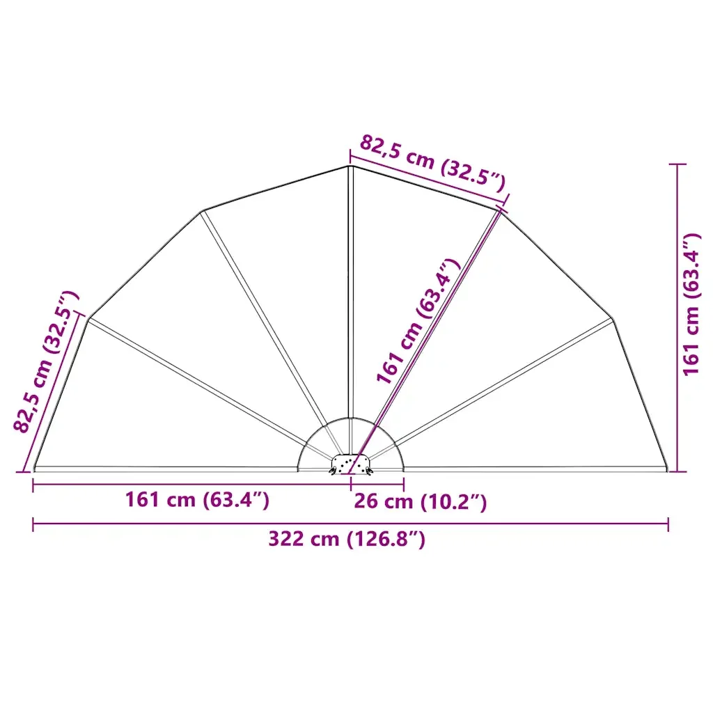 Tenda Laterale per Terrazza Pieghevole Terracotta 160 cm 44579 - Image 10