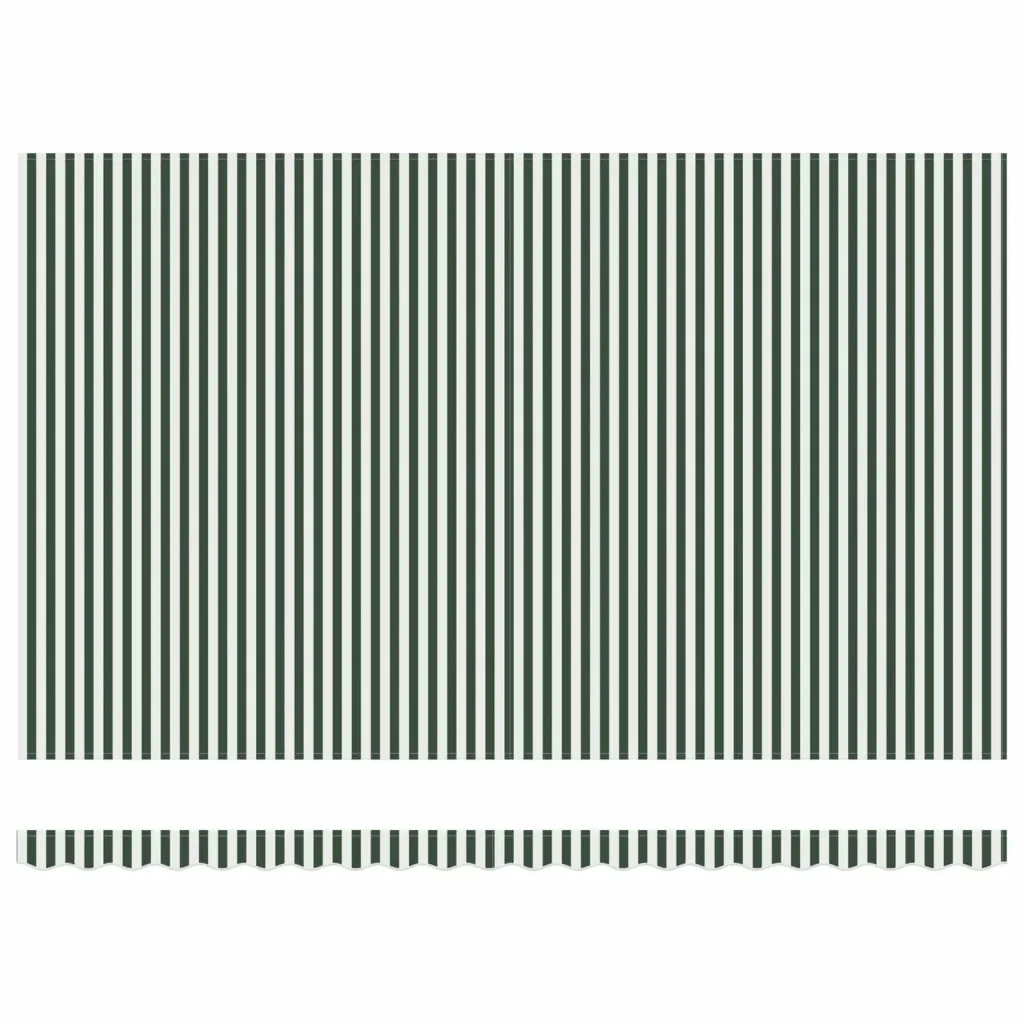 Tenda retrattile Verde e Bianco 500 × 300 cm 3331464 - Image 8