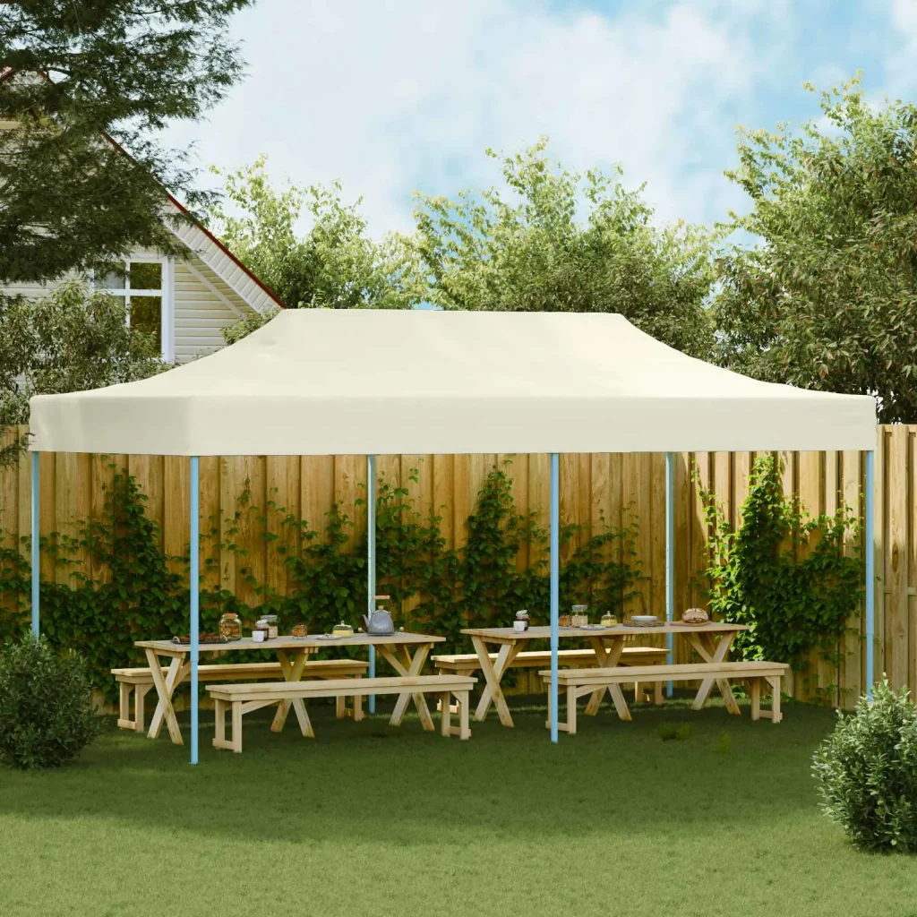Tenda Party Crema 291 x 580 x 315 cm Tessuto Oxford - Image 3