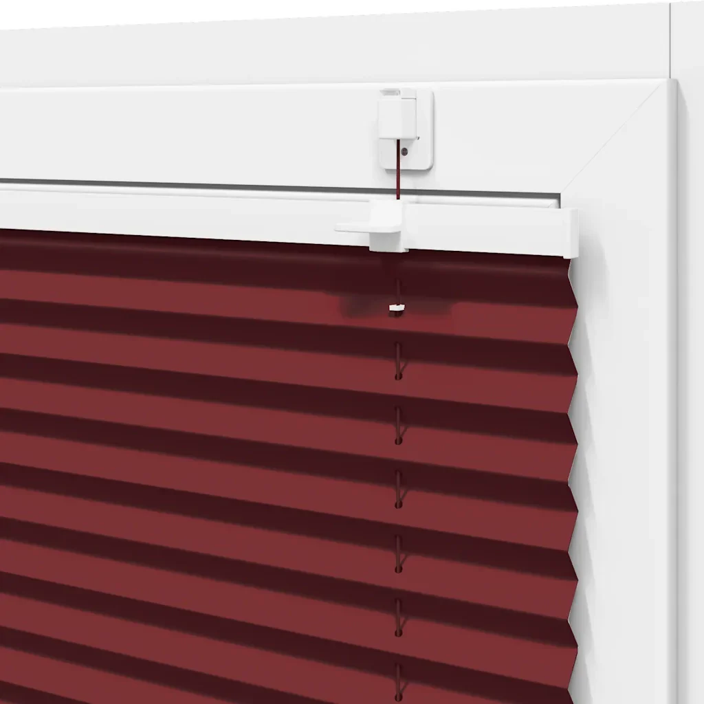 Tenda Plissettata Rosso Bordeaux 45x100 cm Larghezza Tessuto - Image 10