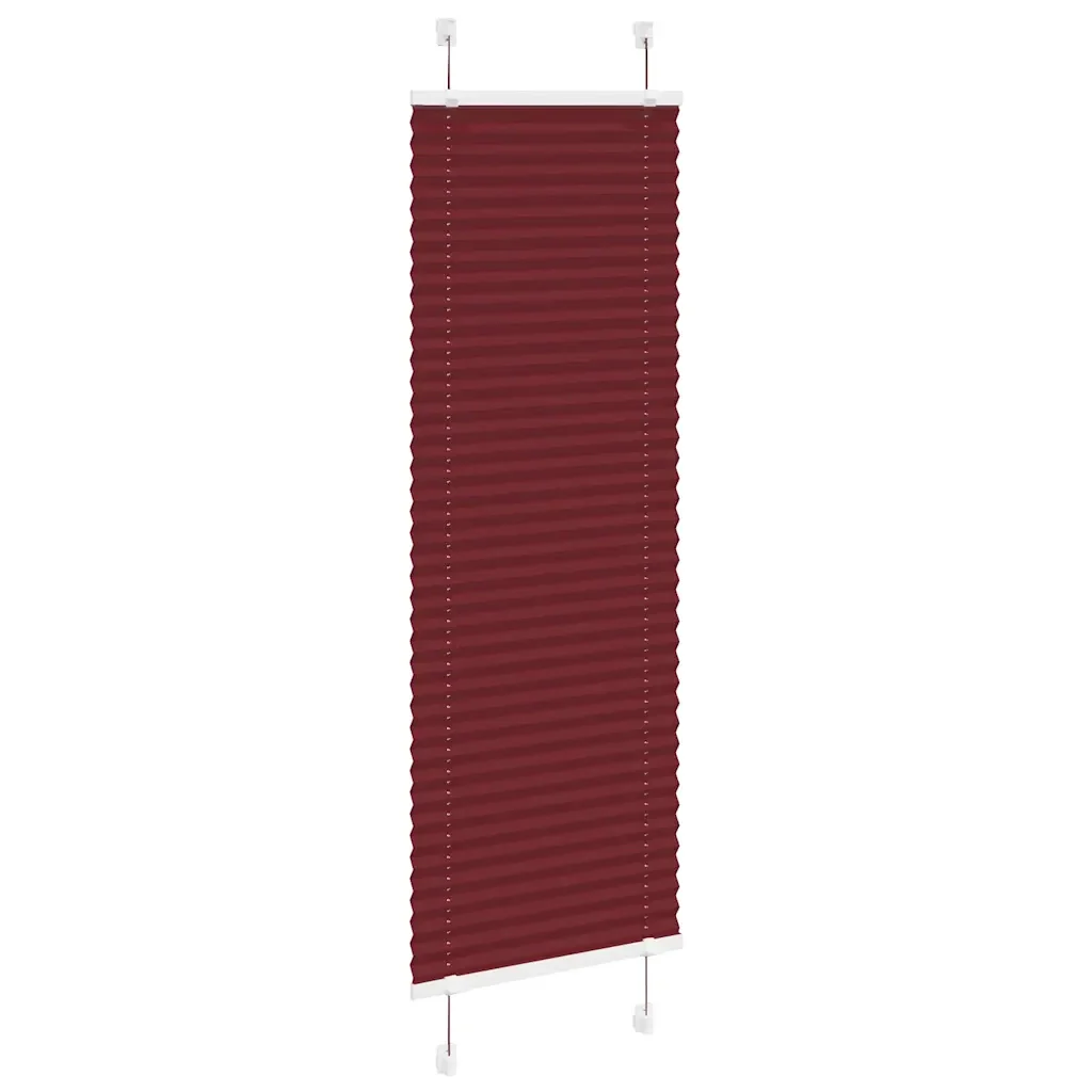 Tenda Plissettata Rosso Bordeaux 45x100 cm Larghezza Tessuto - Image 3