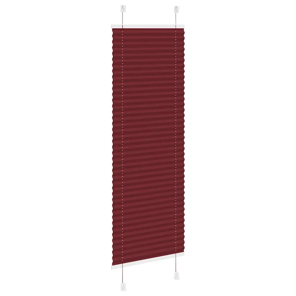 Tenda Plissettata Rosso Bordeaux 45x100 cm Larghezza Tessuto - Image 4
