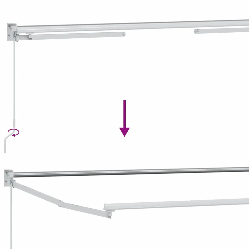 Tenda retrattile Antracite 3 x 2 m 100% Poliestere e Alluminio - Image 8
