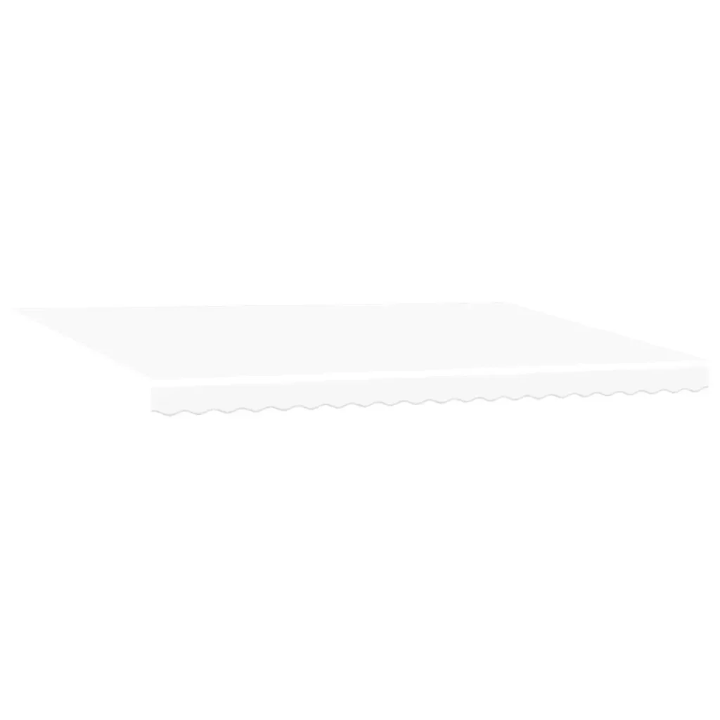 Tenda retrattile Bianco 500 × 300 cm Tessuto e Alluminio 3331357 - Image 4
