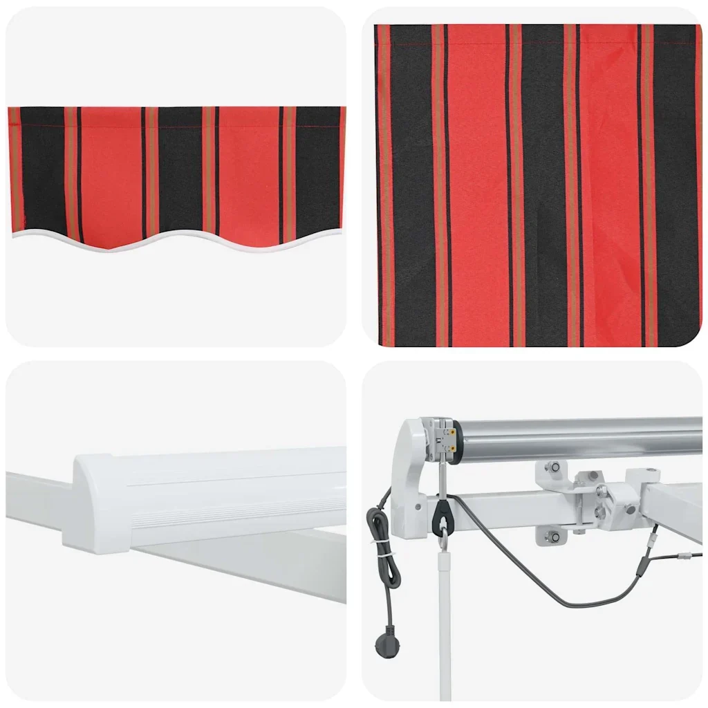 Tenda retrattile Arancione e Marrone 500 × 350 cm Poliestere 3331480 - Image 10