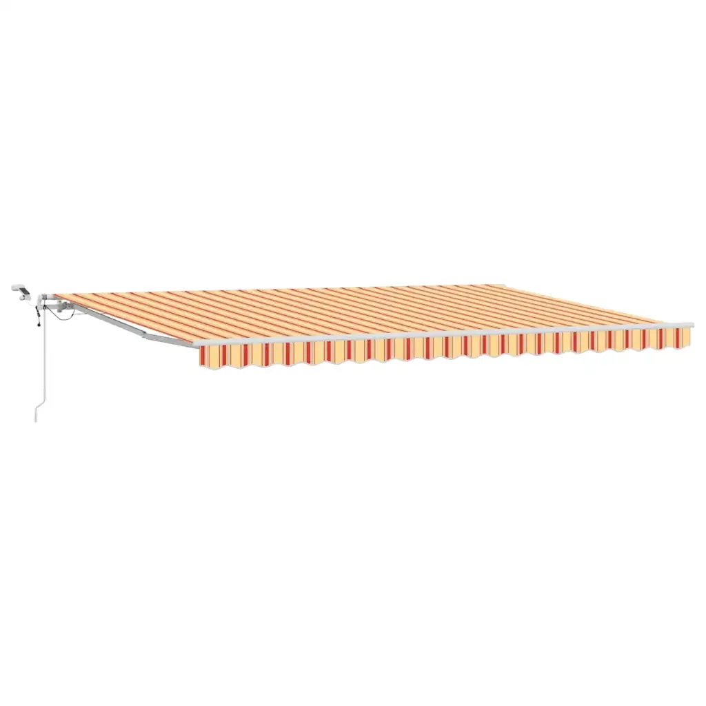 Tenda retrattile Giallo e Arancione 500 × 350 cm Poliestere 3331488 - Image 2